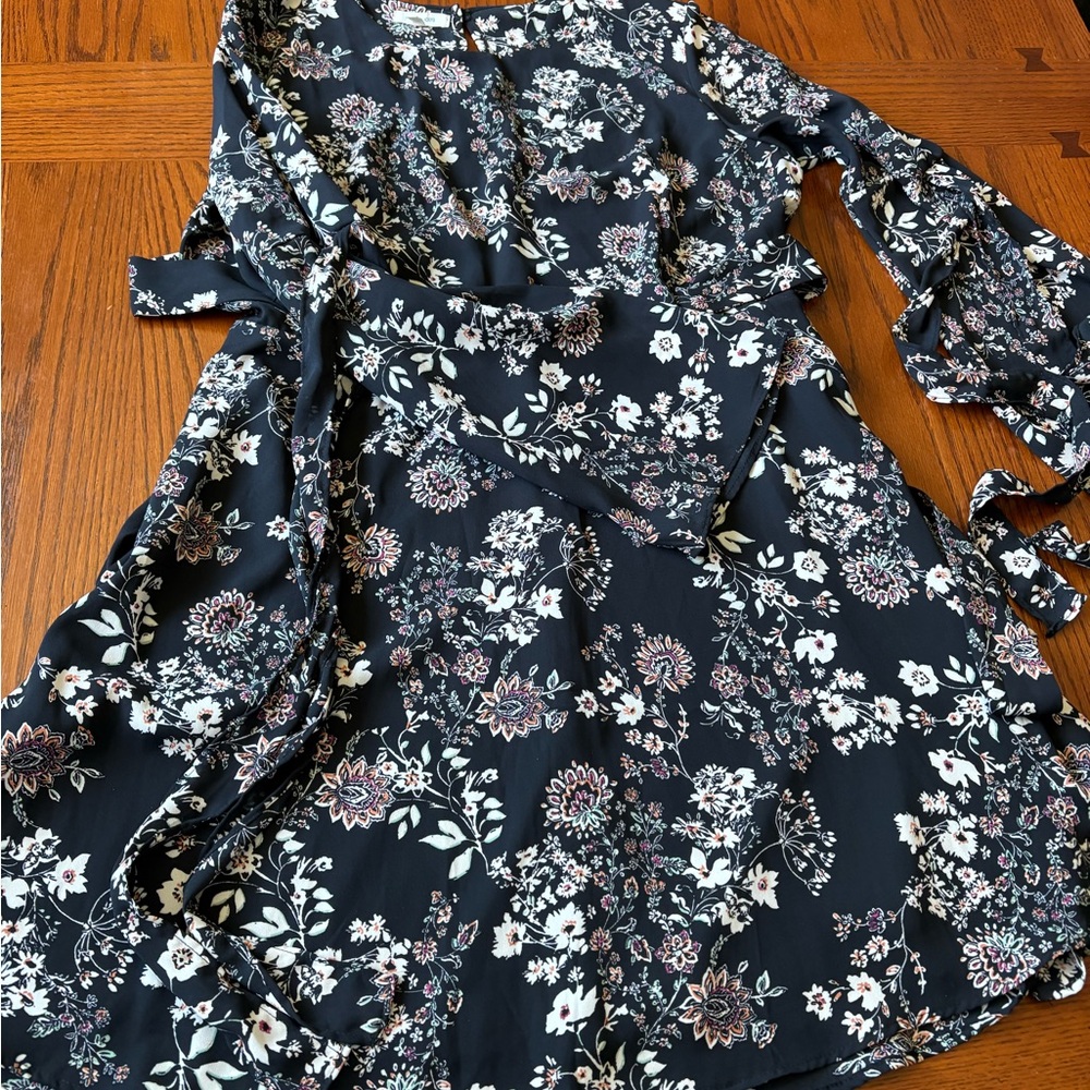 Maurices Black Floral Dress